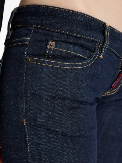 Dsquared2 Belt Loop Denim Trousers In Blue