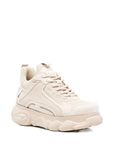 Buffalo Cdl Chai Leather Chunky Sneakers In Neutral