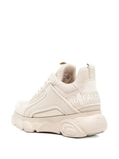 Buffalo Cdl Chai Leather Chunky Sneakers In Neutral