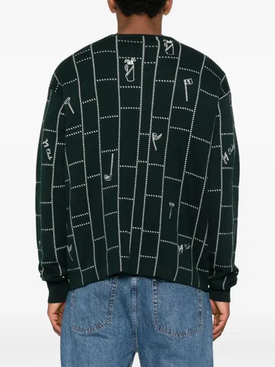 Maison Labiche Grid-pattern Cardigan In Multi