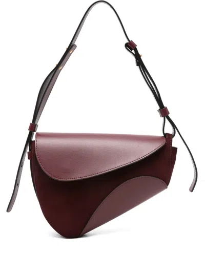 Neous Leather Shoulder Bag In Brown