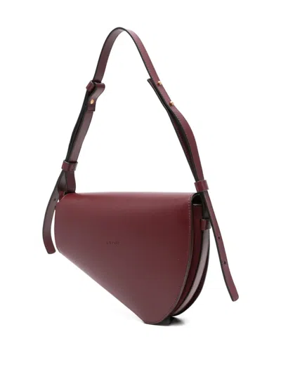 Neous Leather Shoulder Bag In Brown