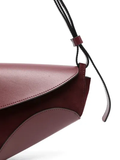 Neous Leather Shoulder Bag In Brown