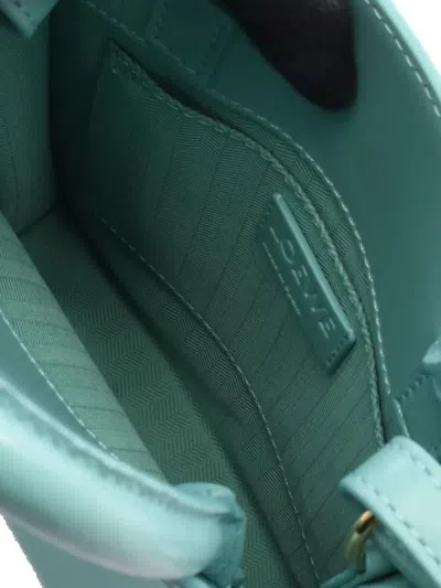 Pre-owned Loewe 2000-2025 Leather Standard A5 Tote Satchel In Blue