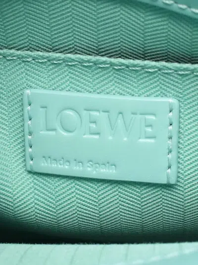 Pre-owned Loewe 2000-2025 Leather Standard A5 Tote Satchel In Blue