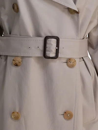 Max Mara Belted Double-breasted Trench Coat In Neutral