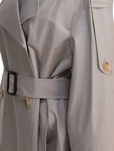Max Mara Belted Double-breasted Trench Coat In Neutral