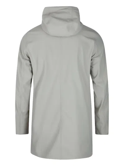 K-way Hooded Longline Jacket In Animal Print