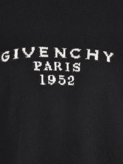 Givenchy Womens Black Brand-intarsia Round-neck Wool And Cashmere Sweater