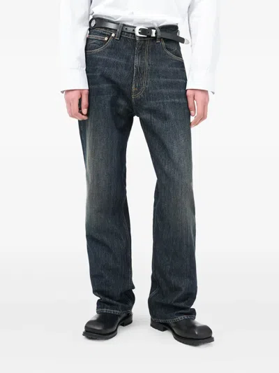 Our Legacy 25.5cm Third Cut Cotton Denim Jeans In Black