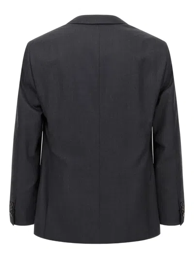 Pal Zileri Single-breasted Wool Suit In Blue