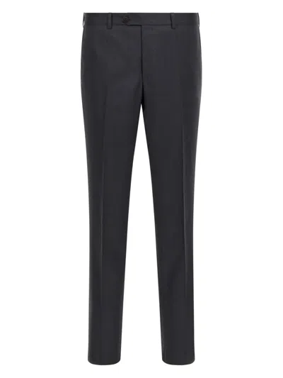 Pal Zileri Single-breasted Wool Suit In Blue