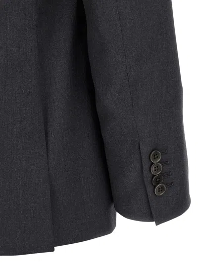 Pal Zileri Single-breasted Wool Suit In Blue
