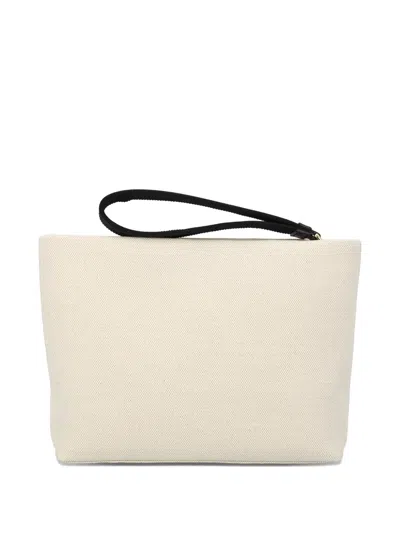 Givenchy Women Ivory Canvas Pouch In Neutral