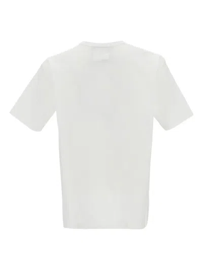 Junya Watanabe Cotton Jersey T-shirt With Screen-printed Graphic In White