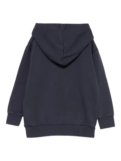 Etro Pegasus-embroidered Hoodie In Blue