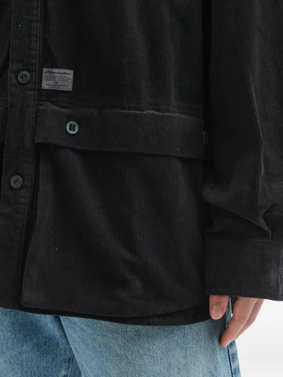 灯芯绒口袋衬衫