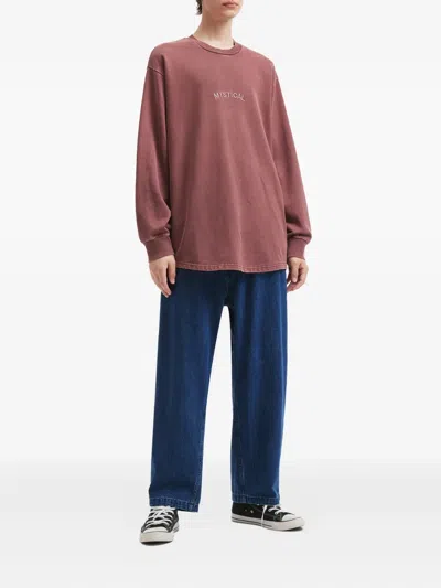 动物刺绣圆领卫衣