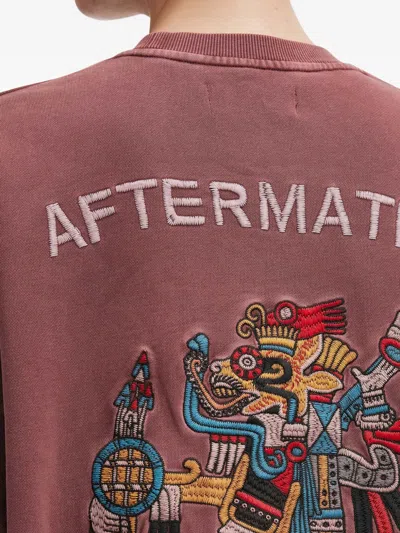 动物刺绣圆领卫衣