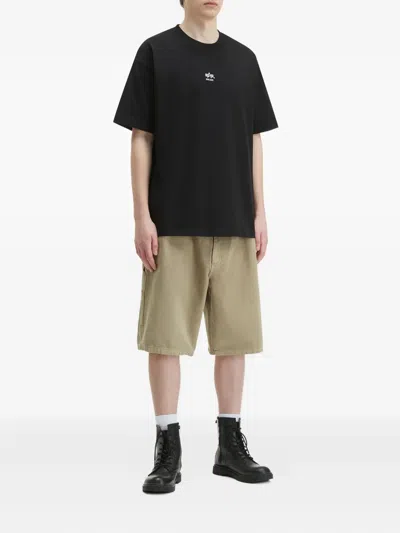 Alpha Industries Utility-pockets Cotton Shorts In Neutral