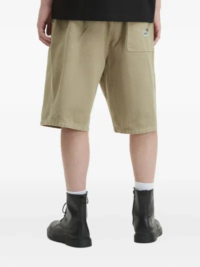 Alpha Industries Utility-pockets Cotton Shorts In Neutral