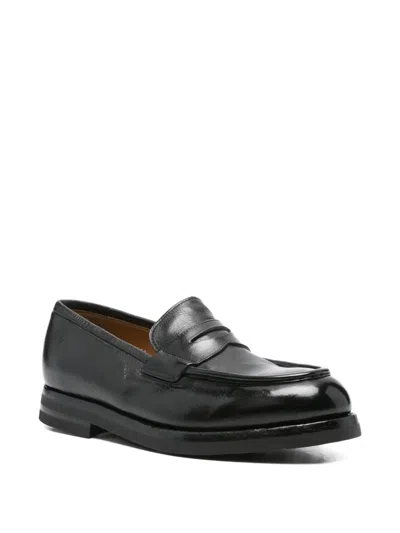 经典皮质乐福鞋