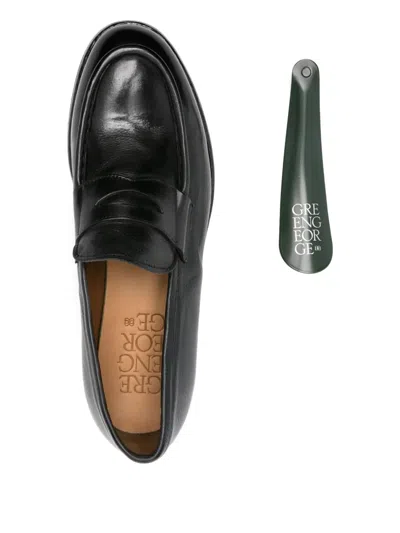 经典皮质乐福鞋