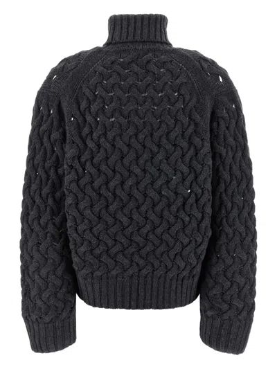 P.a.r.o.s.h P. A.r. O.s. H. Knitted Wool Sweater In Black