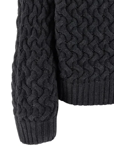 P.a.r.o.s.h P. A.r. O.s. H. Knitted Wool Sweater In Black