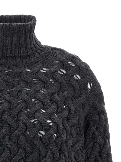 P.a.r.o.s.h P. A.r. O.s. H. Knitted Wool Sweater In Black