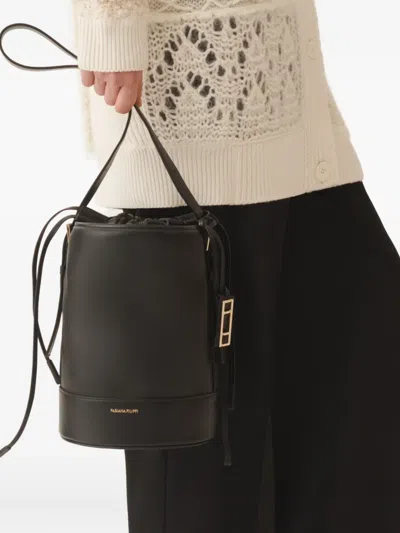 Fabiana Filippi Drawstring Bucket Bag In Black