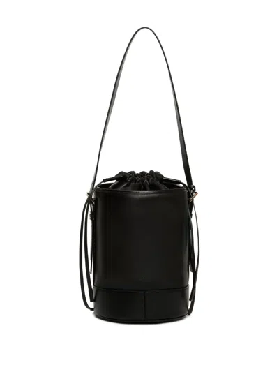 Fabiana Filippi Drawstring Bucket Bag In Black