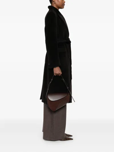Neous Leather Shoulder Bag In Brown