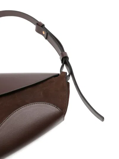 Neous Leather Shoulder Bag In Brown
