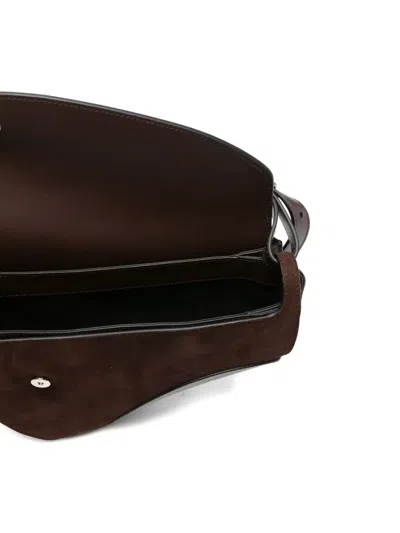 Neous Leather Shoulder Bag In Brown