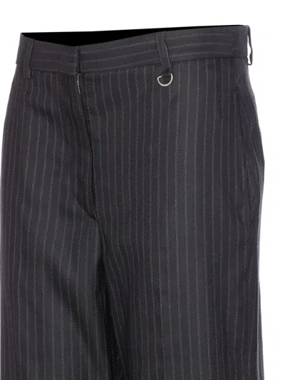 Isabel Marant Tailored Pinstripe Trousers Featuring Pockets In Black
