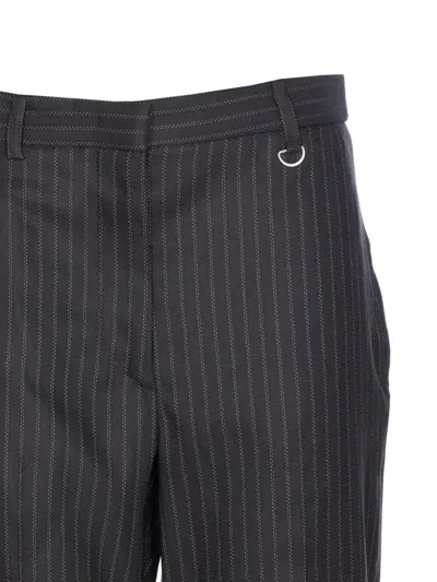 Isabel Marant Tailored Pinstripe Trousers Featuring Pockets In Black