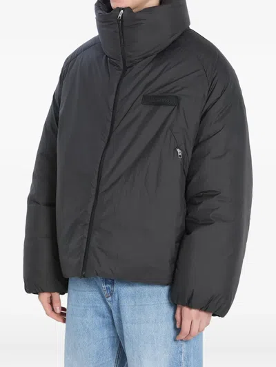 Jacquemus Quilted Jacket With High Collar And Pockets In Multi