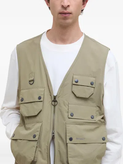 Barbour Utility Editor Zip-front Gilet In Green