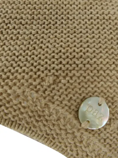 Paz Rodriguez Pom-pom Knitted Hat In Brown