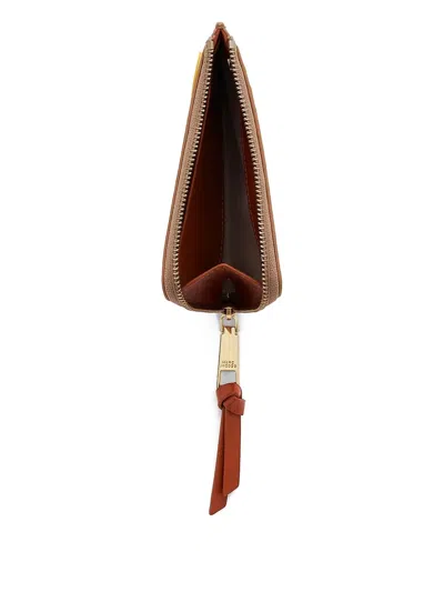 Marc Jacobs Top Zip Panel Wallet In Yellow