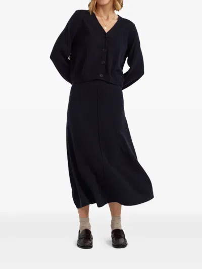 Chinti & Parker Flared Midi Skirt In Blue