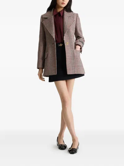 Patou Belted Jacket Featuring Flap Pockets In Multi