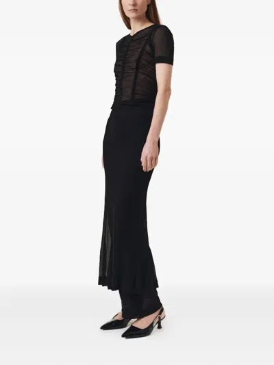 Bite Studios Short-sleeves Maxi Dress In Black