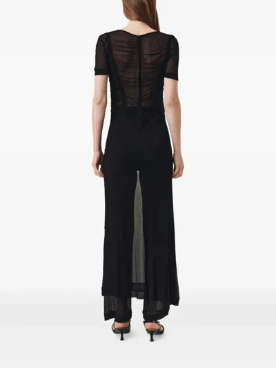 Bite Studios Short-sleeves Maxi Dress In Black