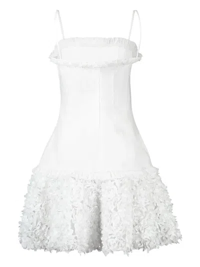 Alexis Amrisa Ruffled Mini Dress In White