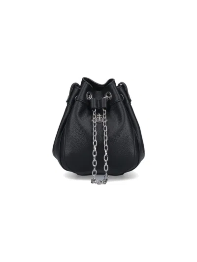 Vivienne Westwood Small Bucket Bag "chrissy" In Black