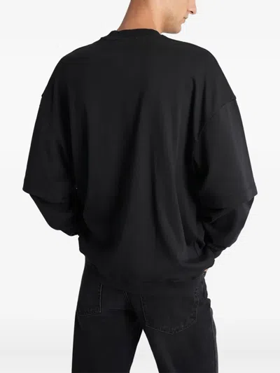 Darkpark Troy Layered Long-sleeve T-shirt In Black