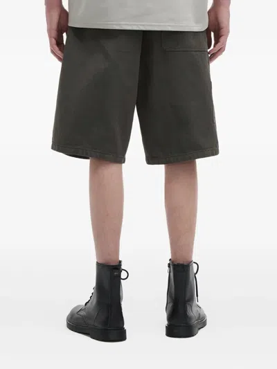 Alpha Industries Patch-pocket Utility Shorts In Gray