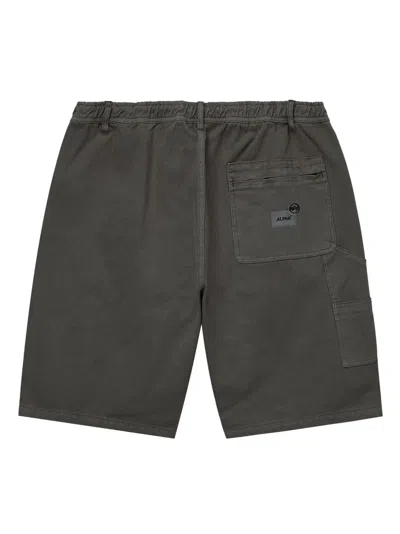 Alpha Industries Patch-pocket Utility Shorts In Gray